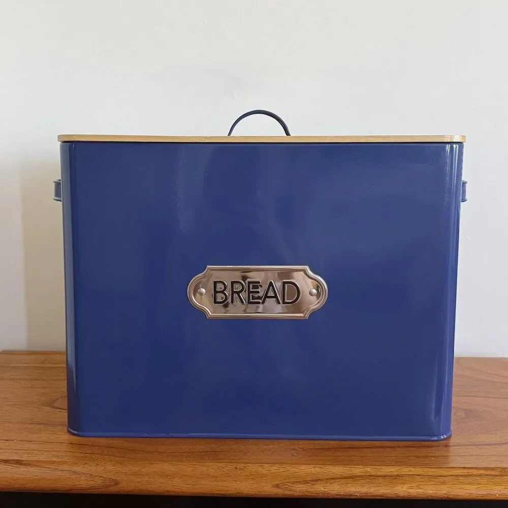 Metal Bread Box by Ashland Blue Kitchen Storage Decor - Picture 2 of 9